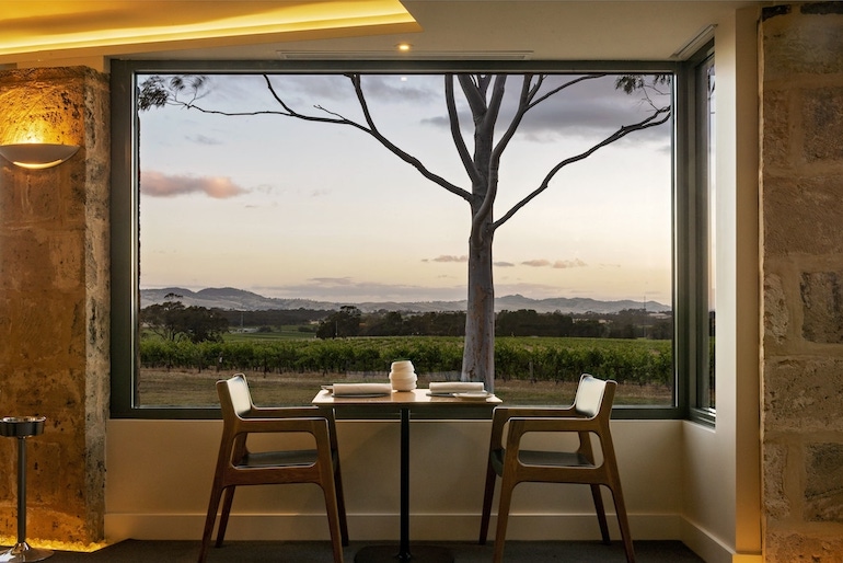 The Louise Barossa's on-site fine dining restaurant, Appellation