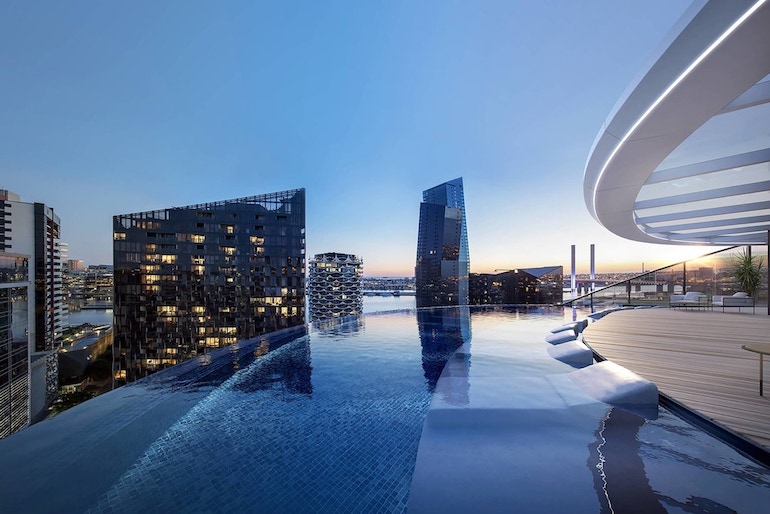 Melbourne Marriott Hotel Docklands is one of the top in-city luxury getaways in Australia.