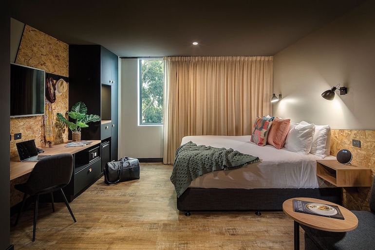 Boutique hotels have a casual luxe vibe to them and the Marion Hotel combined industrial chic interiors with uncomplicated comfort all travelers will appreciate.