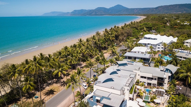 Aerial view of the Peninsula Boutique Hotel Port Douglas - Adults Only Haven