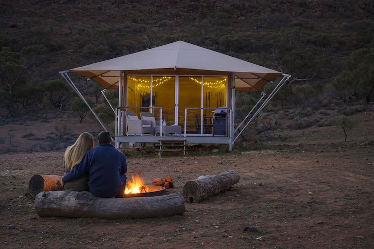 Flinders Bush Retreats offers glamping accommodations