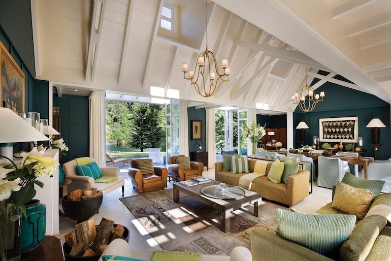 Huka Lodge has an elevated homely vibe perfect for family weekends in Auckland.