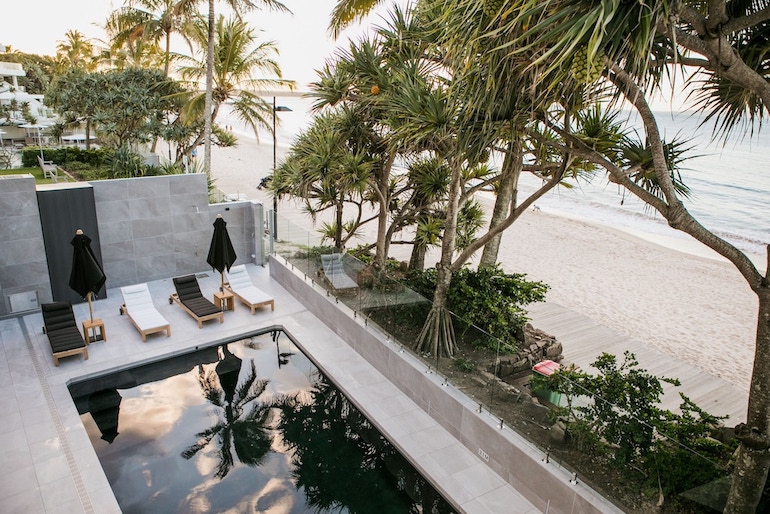 Outdoor pool at On The Beach Noosa