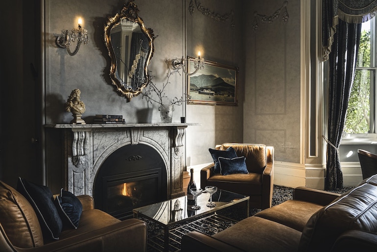 Lenna of Hobart's darker and classic interior design