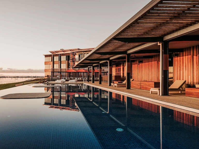 The outdoor pool at The Sebel Yarrawonga Silverwoods