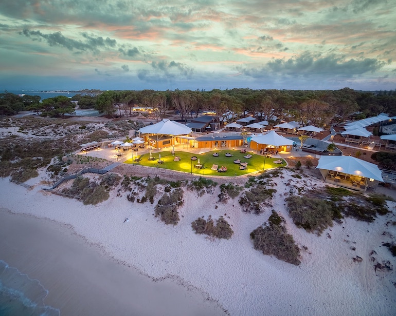 Aerial view of Discovery Rottnest Island