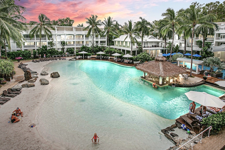 Lagoon-style pool at Elysium The Beach Club