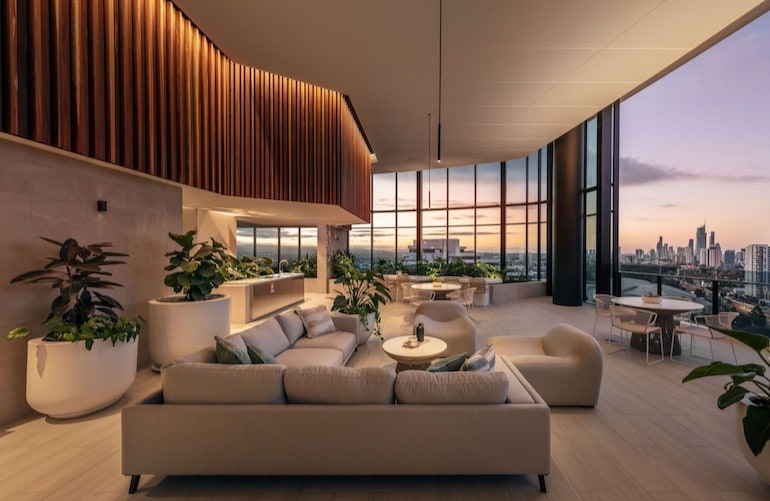 Contemporary interior design and living spaces inside The Star Residences
