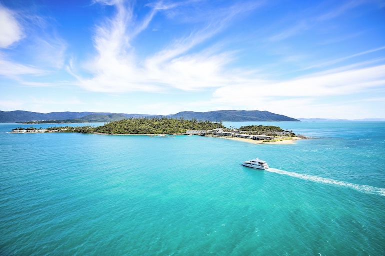 Aerial view of Daydream Island Resort