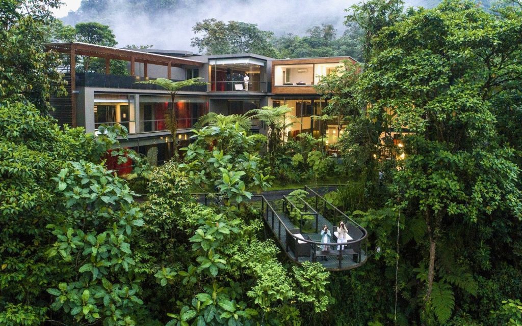 Mashpi Lodge is an eco hotel in Ecuador built inside the forest