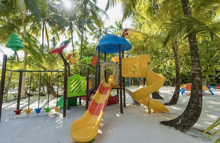 Dhigali Maldives playground easily makes it one of the top family-friendly Maldives hotels