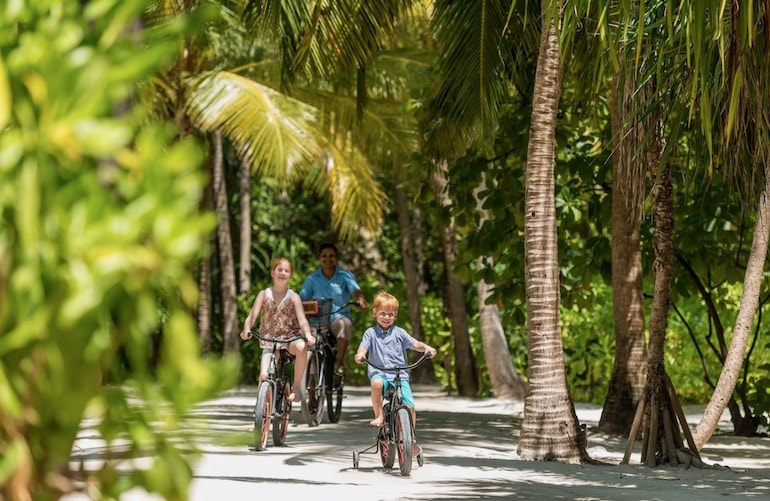 Biking at Four Seasons Maldives at Landaa Giraavaru