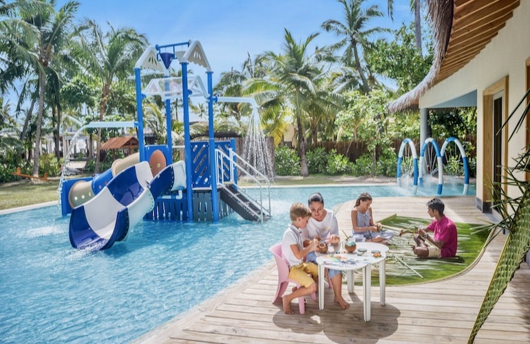 InterContinental Maldives Maamunagau Resort has child-friendly pools and slides