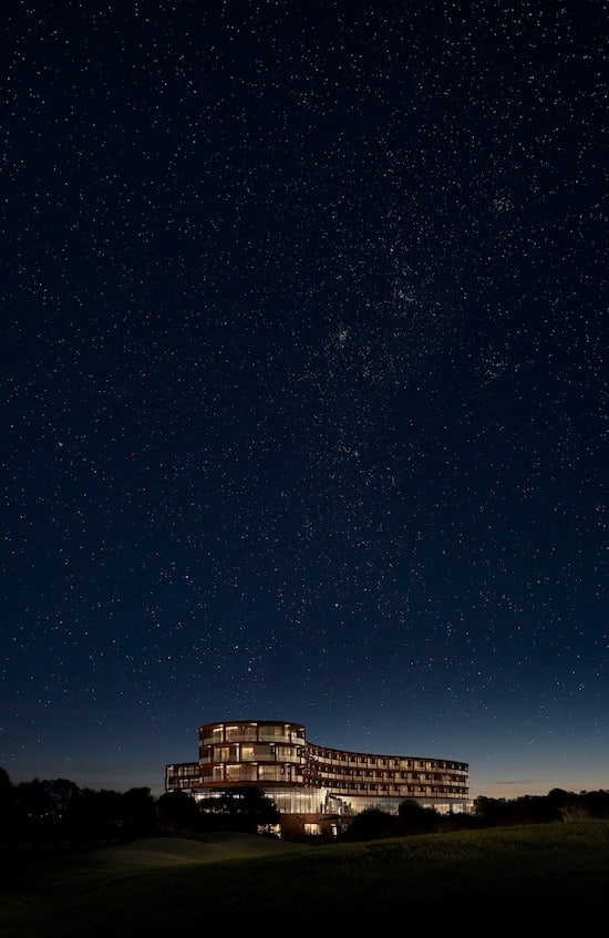 RACV Cape Schanck Resort at night, with plenty of stars overhead